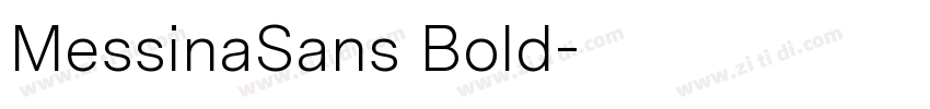 MessinaSans Bold字体转换
